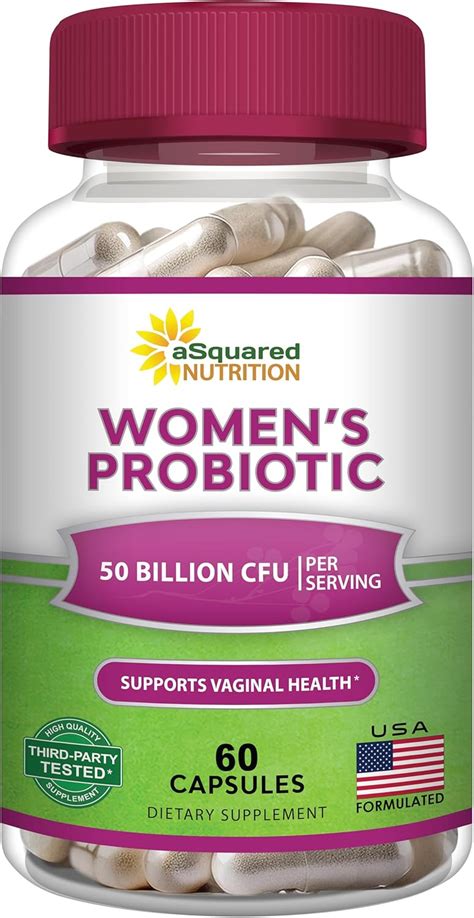 Asquared Nutrition Probiotics For Women 50 Billion Cfu