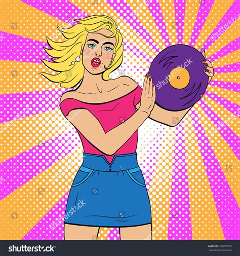 Sexy Surprised Blonde Pop Art Woman Stock Vector Royalty Free Shutterstock