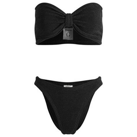 Hunza G Women S Jean Bandeau Bikini In Black Hunza G