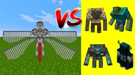 The Gate Guardian Vs Mutant Creatures In Minecraft Youtube