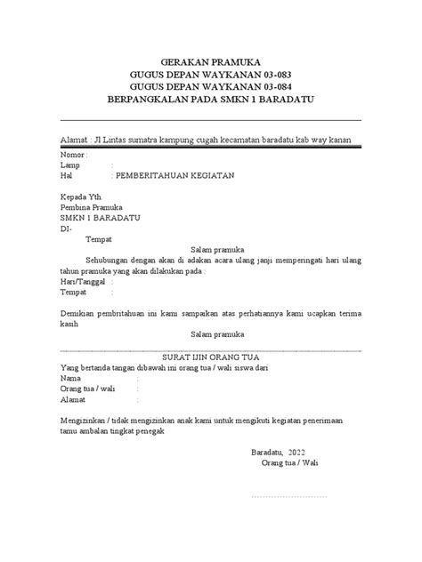 Surat Pramuka Pdf