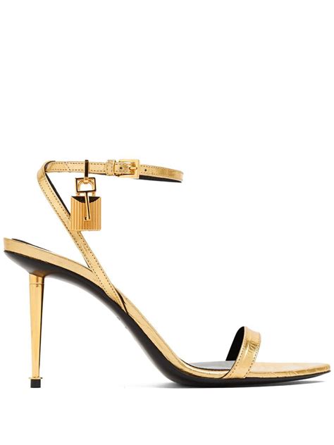 TOM FORD Naked Mm Laminated Sandals Editorialist