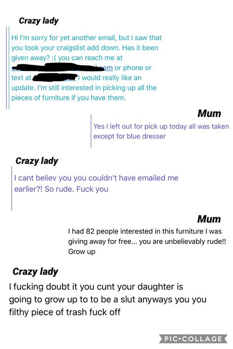 My girlfriends mom was giving away furniture on Craigslist. : r