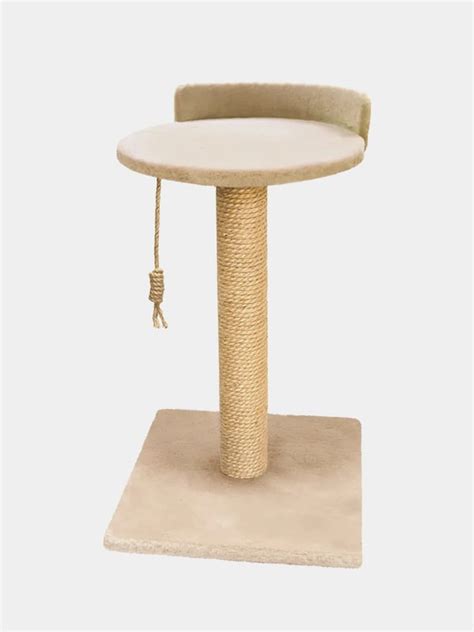 Когтеточка-столбик (комплекс) для кошек "Зверьё моё" джутовая с ...