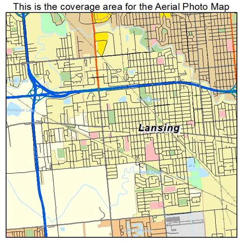 Aerial Photography Map Of Lansing Il Illinois