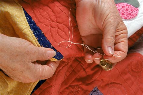 Use a Quilter's Knot to Secure Hand Quilting Stitches