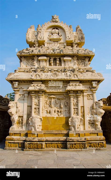 The Kanchi Kailasanathar Temple Kanchipuram Tamil Nadu India Oldest