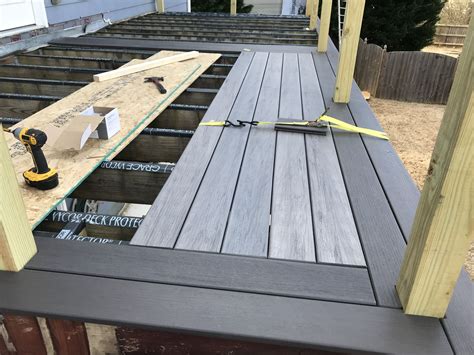 Installing Timbertech Legacy Composite Deck Boards In Espresso And Ash