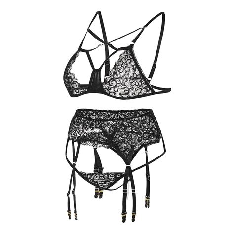 Lingerie For Women PCS Bra Garter Suit Top Erotic Lace Set Underwear Walmart Canada