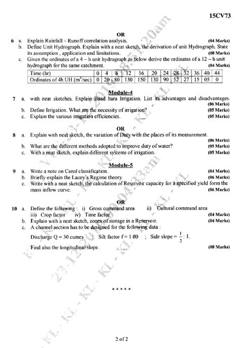 Visvesvaraya Technological University B E Civil Engineering CBCS