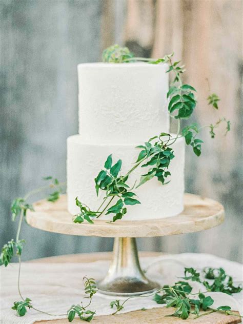 Plain White Wedding Cakes