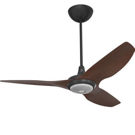 52 Inch Haiku Ceiling Fan Universal Mount W 20 Inch Downrod Downlight Black Cocoa By Big Ass