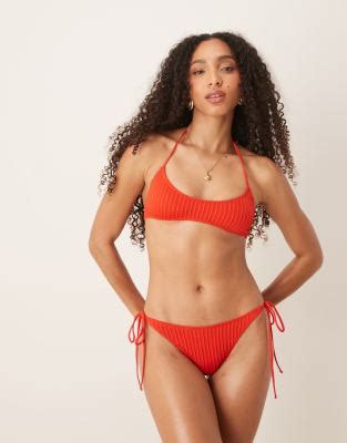 ASOS DESIGN Riddy Bikini Rosso ASOS