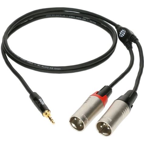 Mini Jack 3,5 / 2 XLR mâle - LPR Sono