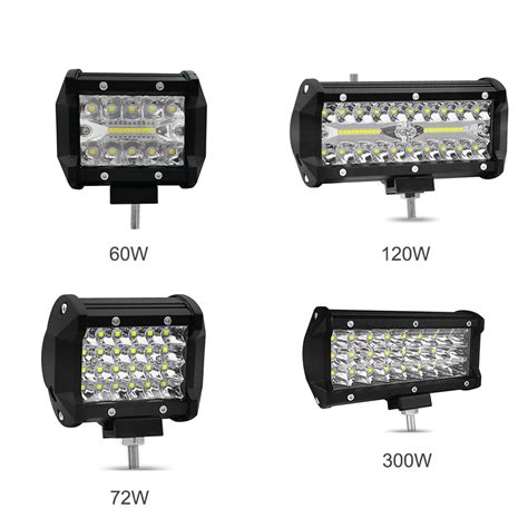 Jaehev Inch W W W W Led Work Light Bar For Motorcycle