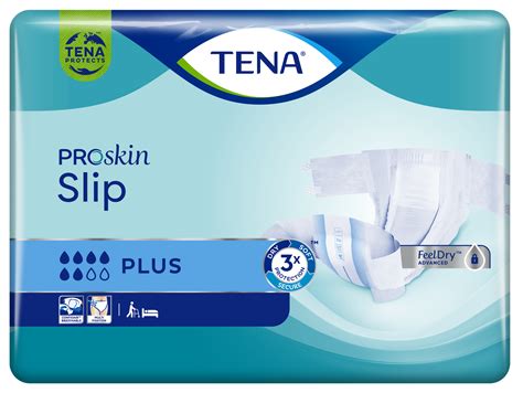 TENA Slip Plus | All-in-one incontinence adult diaper with tabs