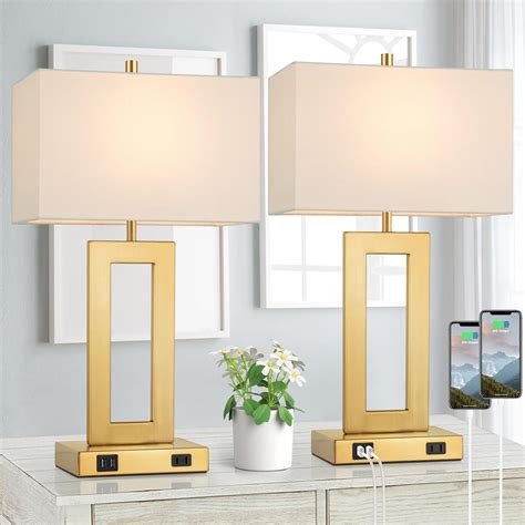 table lamps  bedrooms set   gold bedside usb desk lamp