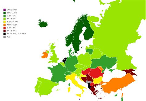 European nations by natural disaster risk (World Risk Index, UN, 2016 ...