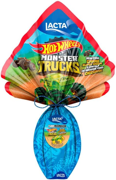 Ovo de Páscoa Lacta Hot Wheels 166G Amazon br Casa