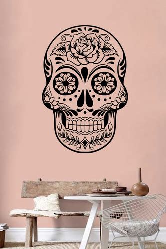 Vinilos Decorativos Para Pared Modernos Calavera Mexicana Decoravinil