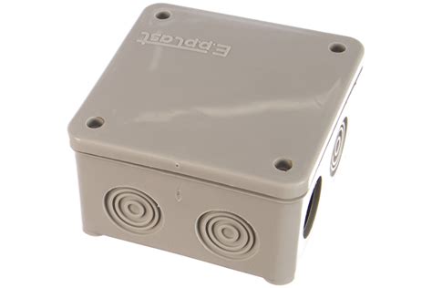 Распределительная коробка Epplast ОП 85x85x45 мм, серая, 7 выходов, 3 ...