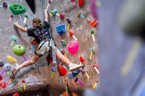 rock climbing wall
