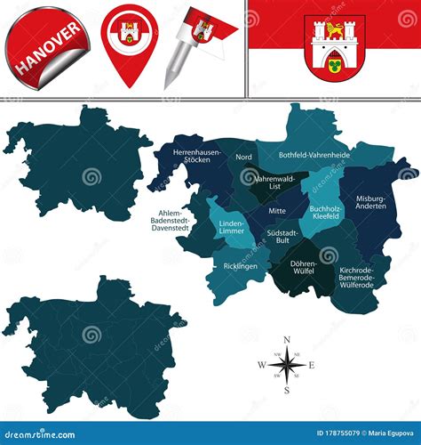 Tourist Map Hannover Germany