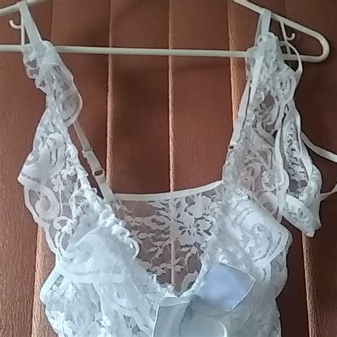 Intimates Sleepwear Sexy All White Sheer Lace Lingerie Poshmark