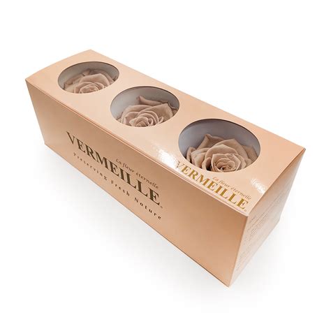 Róża Stabilizowana Cielisty Nude XL szt mech mech pl