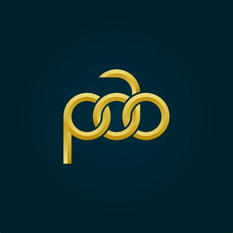 letters pao logo simple modern clean  vector art  vecteezy