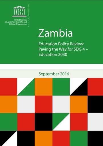 Zambia Education Policy Review Paving The Way For Sdg 4 Education 2030