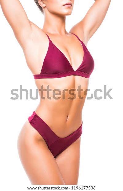 Sexy Tan Woman Bikini Closeup Isolated Stock Photo 1196177536 Shutterstock