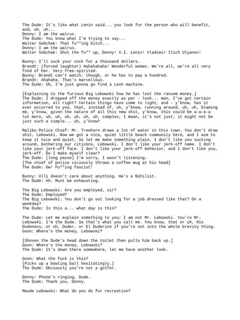 Quotes Big Lebowski | PDF