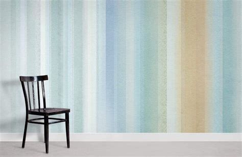 Ombre Green Stripe - Heavy | Striped wallpaper, Mural wallpaper, Green ...