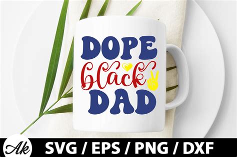 Dope Black Dad Retro Svg Graphic By Akazaddesign · Creative Fabrica