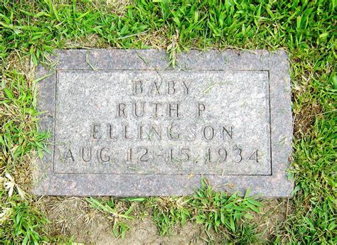 Ruth P Ellingson 1934 1934 Find A Grave Memorial