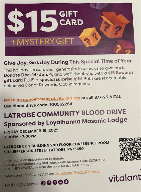 Latrobe community blood drive