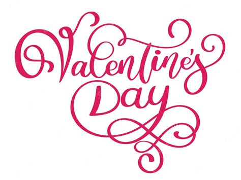 Premium Vector Happy Valentines Day Typography Poster With