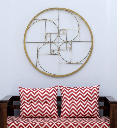 Buy Golden Iron Circle Metal Wall Art By Desert Oak Online Abstract