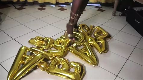 Ebony Balloon Heel Crushing Amateur Amateur Porn By FapHouse XHamster