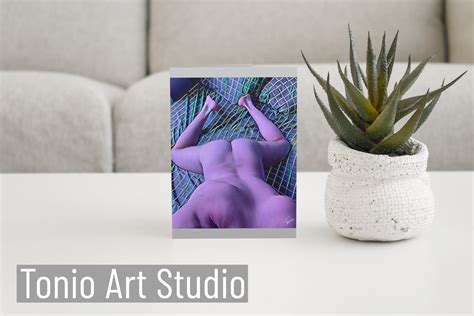 A Naked Man Laying In Bed In Neon Colors Male Digital Art Original Nude Male Figure Drawing
