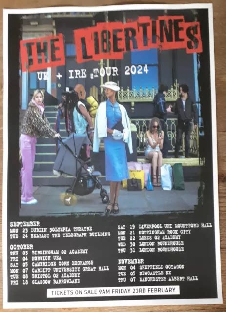 The Libertines Live Band Music Show 2024 Promotional Tour Concert Gig Poster £5 99 Picclick Uk