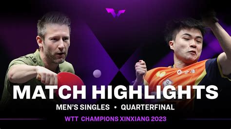 Ruwen Filus Vs Lin Yun Ju MS QF WTT Champions Xinxiang 2023 YouTube