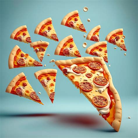Premium Photo | Pizza in flight: let your tastebuds soar with this ...