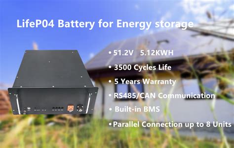 Bms Built In Rv Deep Cycle Lithium Ion Batteries Lifepo4 Battery 48v 100ah