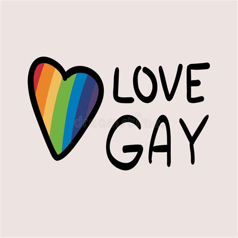 El Símbolo Es Gay Ilustración Portadora De Orgullo Gay El Color Del Arcoiris Ilustración del