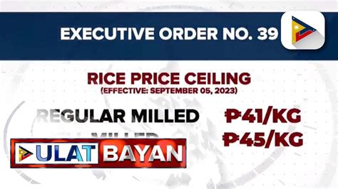 Price Ceiling Sa Bigas Ipatutupad Na Simula Martes Video Dailymotion