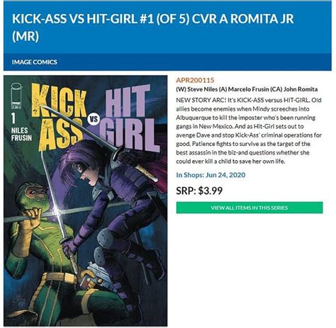 It S Kick Ass Vs Hit Girl From Steve Niles And Marcelo Frusin In June