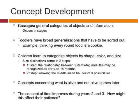 Human Development I - Chapter 12 - Intellectual Development, Ages 1-3