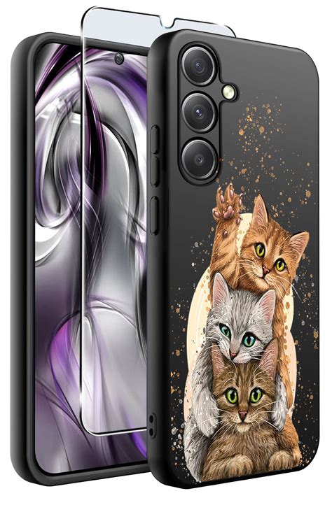 Etui do Samsung Galaxy S25+ Plus malowane różne wzory z kotem ze szkłem